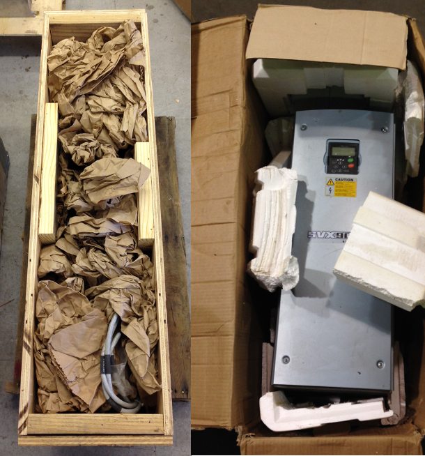 Excellent Versus Horrible Packaging When Shipping A VFD