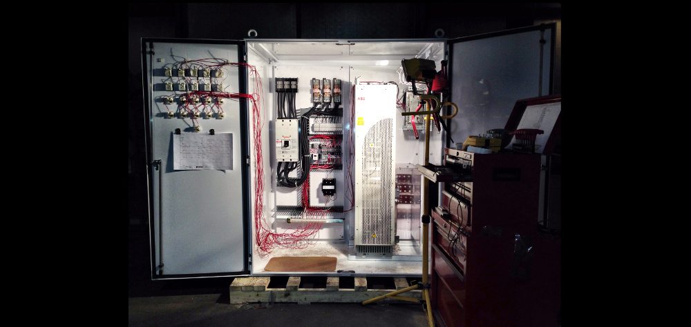 dc variable speed drives, abb 500 horsepower control cabinet
