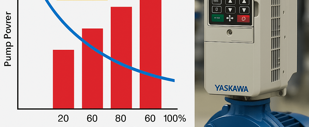 VFD for pumps energy‑savings example