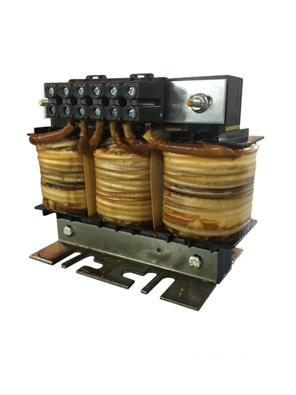 TCI KLR Series Open Chassis 3.0% Impedance 3 Phase Input Line Reactor | 450.0 HP @ 480V | Max Current: 600.0 Amps | Hertz: 50.0/60.0 Hz | UL Certified - KLR600ACB-480V