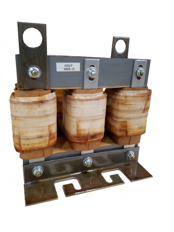 TCI KDR Series Open Chassis 3.0% Impedance 3 Phase Output Load Reactor | 200.0 HP @ 480V | Max Current: 250.0 Amps | Hertz: 50.0/60.0 Hz | UL Certified - KDRG1P-480V