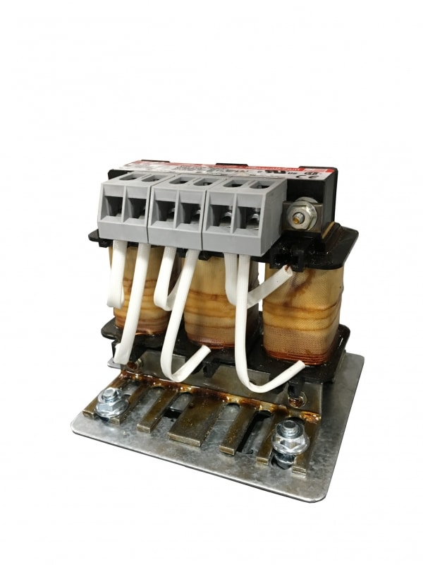 TCI KDR Series Open Chassis 5.0% Impedance 3 Phase Input Line Reactor | 30.0 HP @ 480V | Max Current: 45.0 Amps | Hertz: 50.0/60.0 Hz | UL Certified - KDRULE2H-480V