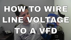 How To Wire Line Voltage To A Variable Frequency Drive (VFD)