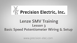 Lenze SMV Training Lesson 3: Basic Speed Potentiometer Wiring & Setup - Variable Frequency Drives