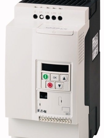 Eaton DC1-327D0NB-A20N 200-240 V Input, 0-250 V Output, 7 Amp, 2 HP / 1.5 kW, DC Power XL Variable Frequency Adjustable Speed Drive
