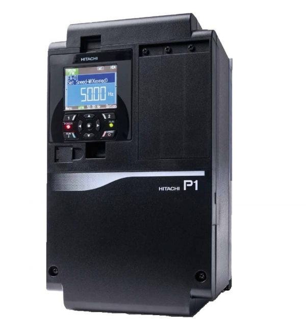 50 HP Hitachi SJ-P1 Series NEMA 1 Enclosed Variable Frequency Drive | 208 - 240 VAC 3 Phase Input | 240 VAC 3 Phase Output | 146 Amps | P1-01850-LFUF