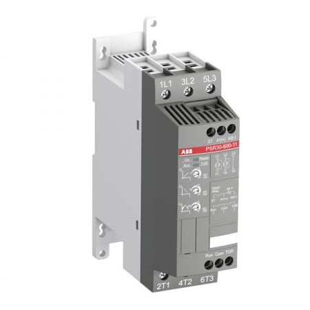 ABB IP20 PSR Series Solid-State Reduced Voltage 3 Phase Softstarter | 20.0 HP @ 480V | Max Current: 28.0 Amps | Control Voltage: 100 - 240 VAC - PSR30-600-11-480V