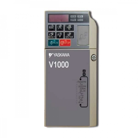 .25 HP Yaskawa V1000 Series NEMA 1 Enclosed Variable Frequency Drive | 208 - 240 VAC 3 Phase Input | 240 VAC 3 Phase Output | 1.2 Amps | CIMR-VU2A0001FAA
