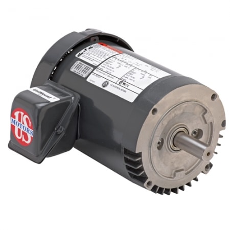 0.33 HP US Motors General Purpose C-Face Three Phase AC Motor | 208-230/460 VAC | 1.7 Amps @ 230 VAC | 0.9 Amps @ 460 VAC | 3450 RPM | 56C Frame | T13S1ACR