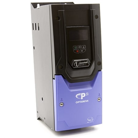 50.0 HP Invertek OptiDrive P2 | IP55 | Variable Frequency Drive | 400 - 480 VAC 3 Phase Input | 480 VAC 3 Phase Output | 72.0 Amps | ODP-2-54050-3HF4N-MN