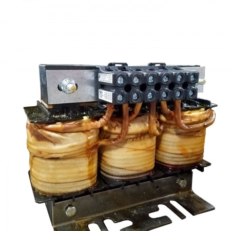 TCI KDR Series Open Chassis 5.0% Impedance 3 Phase Input Line Reactor | 60.0 HP @ 690V | Max Current: 62.0 Amps | Hertz: 50.0/60.0 Hz | UL Certified - KDRC22H-690V