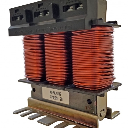 TCI KDR Series Open Chassis 5.0% Impedance 3 Phase Input Line Reactor | 5.0 HP @ 480V | Max Current: 10.0 Amps | Hertz: 50.0/60.0 Hz | UL Certified - KDRB42H-480V