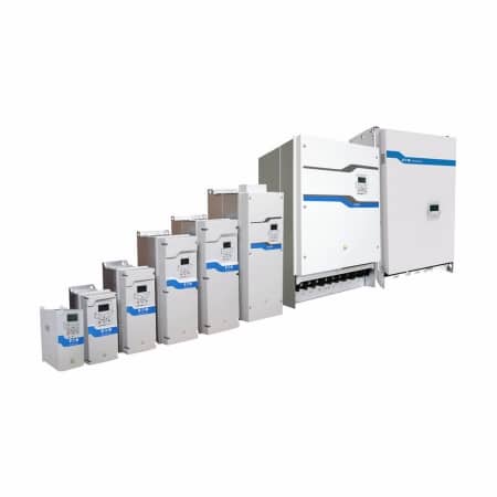 75.0 HP Eaton DG1 Series NEMA 1 Enclosed Variable Frequency Drive | 208 - 240 VAC 3 Phase Input | 240 VAC 3 Phase Output | 211.0 Amps | DG1-32211FN-C21C
