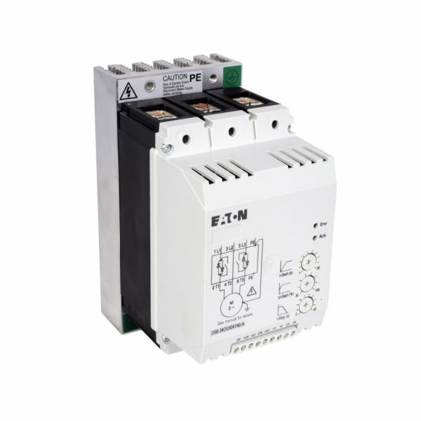 Eaton DS6 Series Solid-State Reduced Voltage 3 Phase Softstarter | 40.0 HP @ 480V | Max Current: 52.0 Amps | Control Voltage: 24 VDC - DS6-34DSX055N0-N-480V