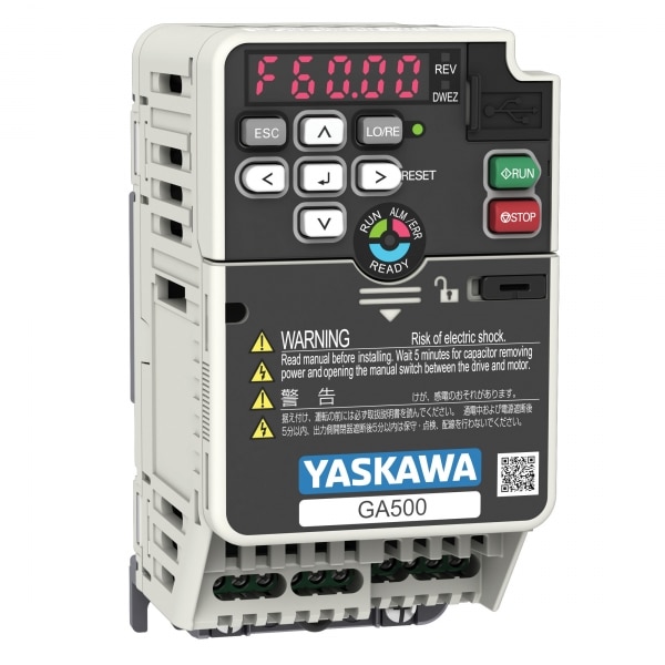 3/4 HP Yaskawa GA500 Series IP20 Enclosed Variable Frequency Drive | 208 - 240 VAC Three Phase Input | 240 VAC Three Phase Output | 3.5 Amps | GA50U2004ABA - Image 4