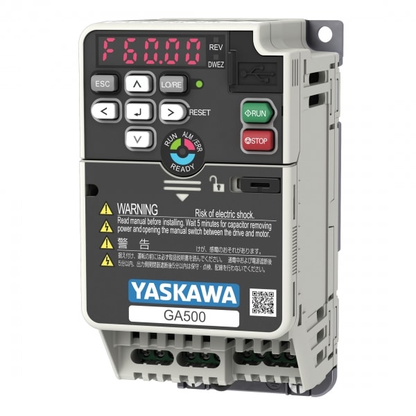 3/4 HP Yaskawa GA500 Series IP20 Enclosed Variable Frequency Drive | 208 - 240 VAC Three Phase Input | 240 VAC Three Phase Output | 3.5 Amps | GA50U2004ABA - Image 2