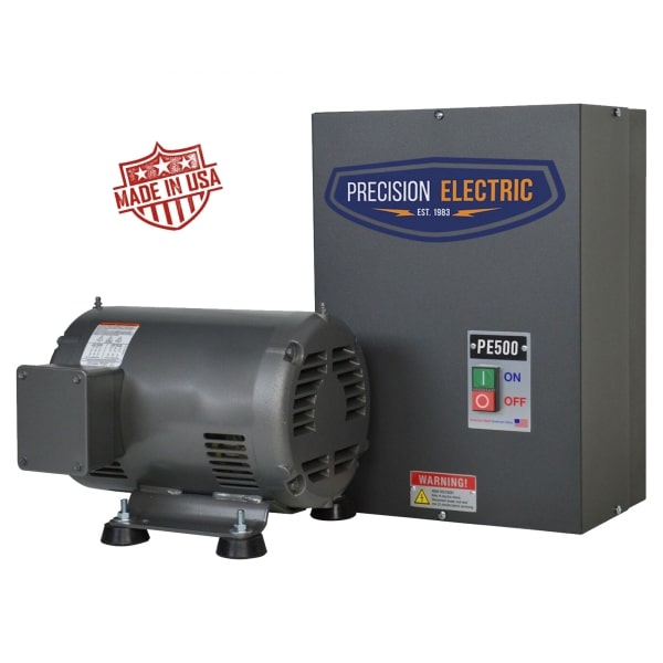 3.0 HP Precision Electric Pro-Phase NEMA 1 Rotary Phase Converter, 208 - 240 VAC Single Phase Input, 240 VAC Three Phase Output - PROPHASE-PE500