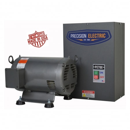 4.0 HP Precision Electric Pro-Phase NEMA 1 Rotary Phase Converter, 208 - 240 VAC Single Phase Input, 240 VAC Three Phase Output - PROPHASE-PE700