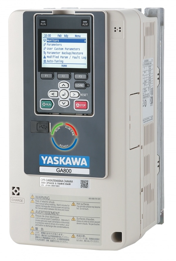 125.0 HP Yaskawa GA800 Series IP20 Enclosed Variable Frequency Drive | 400 - 480 VAC Three Phase Input | 480 VAC Three Phase Output | 150.0 Amps | GA80U4168ABM