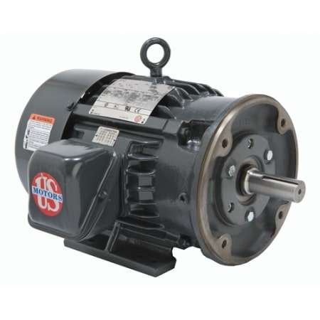 10 HP US Motors General Purpose Hostile Duty C-Face Three Phase AC Motor | 230/460 VAC | 25.7 Amps @ 230 VAC |12.8 Amps @ 460 VAC | 60 Hz | 1770 RPM | 215 Frame | HD10P2EC