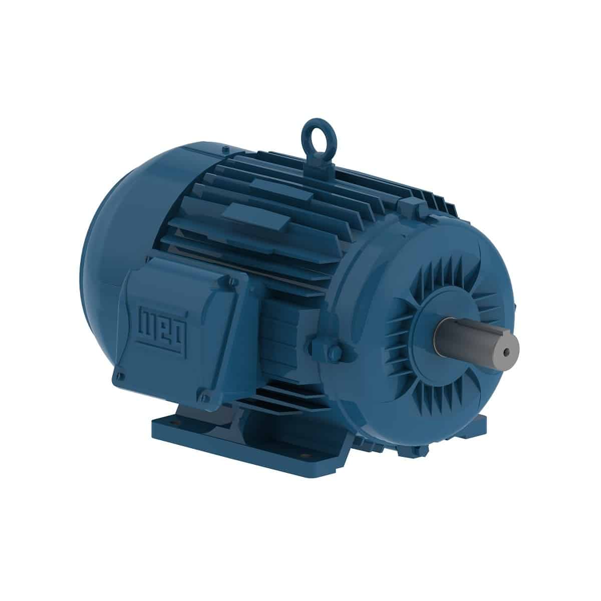 WEG 7.5 HP / 5.5 kW - 3600 RPM -182/4T Frame - TEFC - Foot Mount  - 8.76 Amp - Severe-Duty – Three Phase Motor - Catalog #: 00736ET3E184T-W22