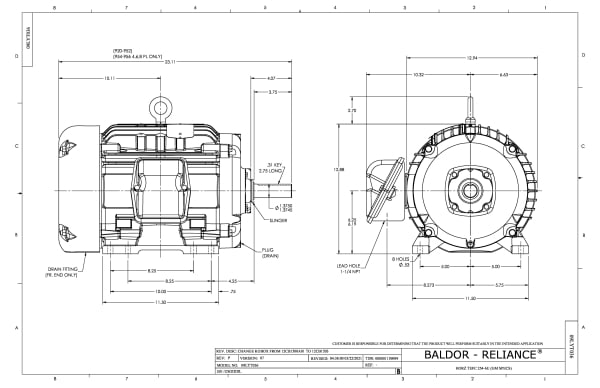 10HP,1765RPM,3PH,60HZ,256U,0932M,TEFC,F1 - AEM2238-4 - Image 2