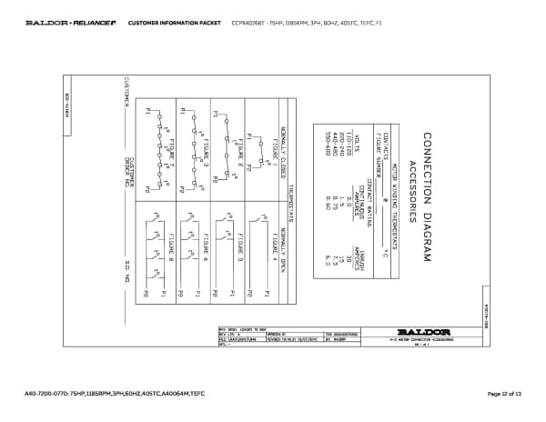 Baldor CCPX40766T - 75 HP, 1185 RPM, 3 Phase, 60 Hz, 405TC, TEFC, F1 - Image 15