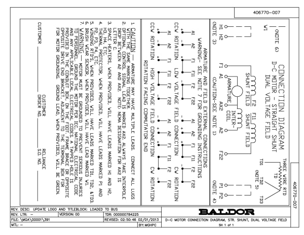 Baldor CD1805R - 5 HP, 1750 RPM, DC, 1810ATCZ, DPG, - Image 3