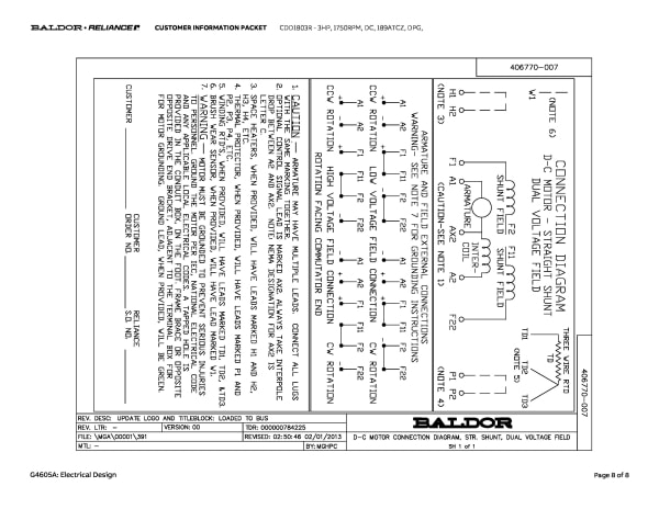 Baldor CDD1803R - 3 HP, 1750 RPM, DC, 189ATCZ, DPG, - Image 11