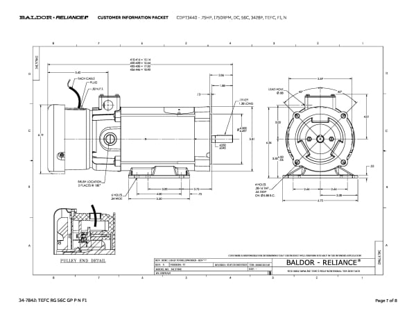 .75HP,1750RPM,DC,56C,3428P,TEFC,F1,N - CDPT3440 - Image 10