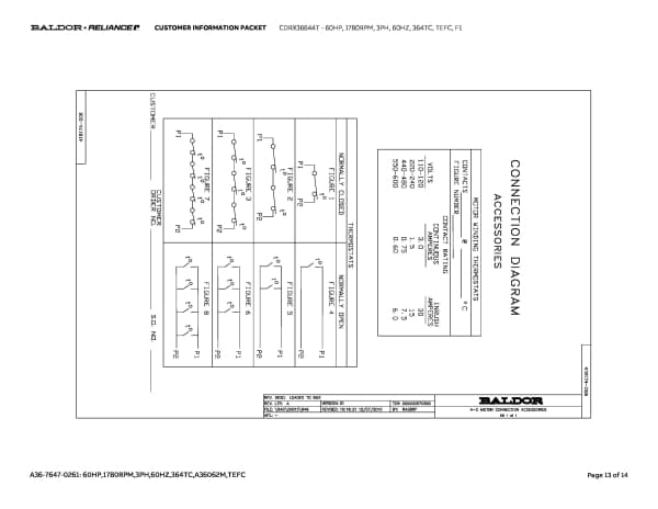 Baldor 60 HP, 1780 RPM, 3 Phase, 60 Hz, 364TC, TEFC, F1 - CDRX36644T - Image 16