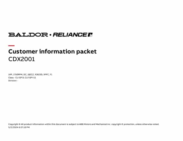 Baldor 1 HP, 1750 RPM, DC, 182CZ, X3623D, XPFC, F1 - CDX2001 - Image 4