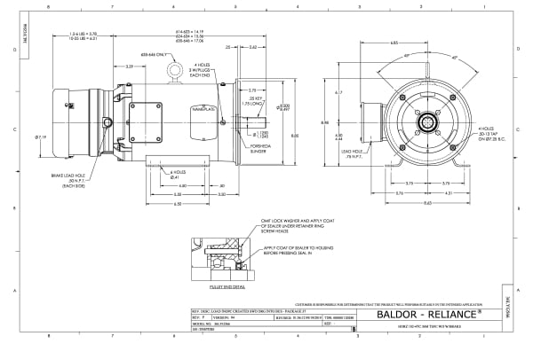 3HP,1760RPM,3PH,60HZ,182TC,3632M,TEFC,F1 - CEWDBM3611T - Image 2