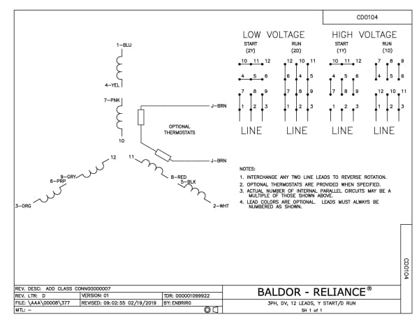 Baldor 30 HP, 3510 RPM, 3 Phase, 60 Hz, 284JP, 3936M, OPSB, F - VJPFPM2534T-2/4 - Image 2