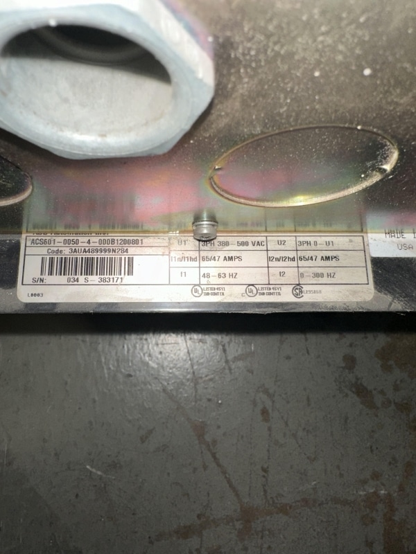 ABB - ACS601-0050-4-000B1200801 - USED NO KEYPAD - Image 2