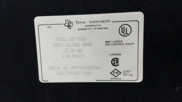 TEXAS INSTRUMENT - MODEL 500-5030 / MODEL 500-5892 - USED - Image 4