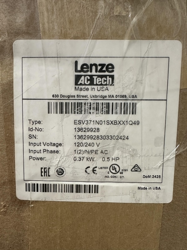 LENZE - ESV371N01SXBXX1Q49 - OPEN BOX