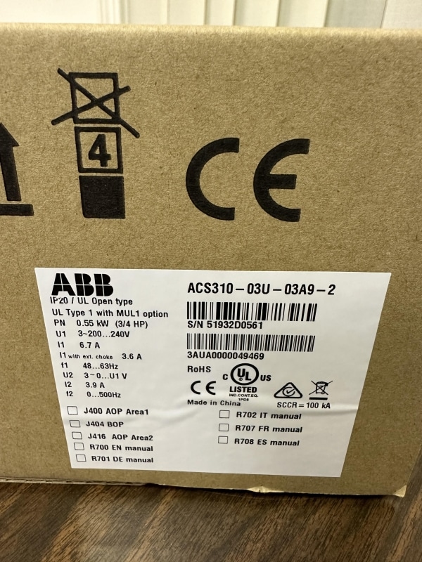 ABB - ACS310-03U-03A9-2 - OPEN BOX - Image 2