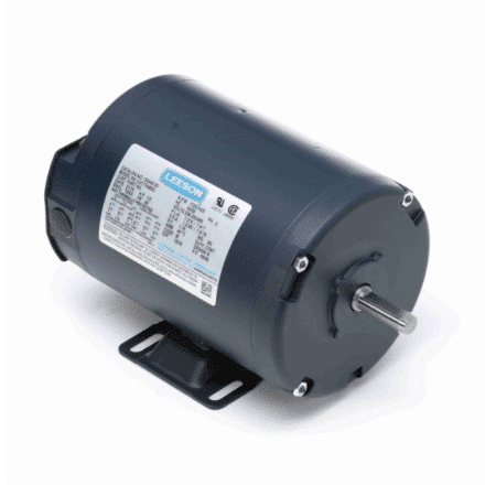 Leeson General Purpose Motor, 0.33 & 0.33 HP, 3 Ph, 60 & 50 Hz, 230/460 & 208-230/460 V, 1800 & 1500 RPM, 48 Frame, TENV - 100443.00