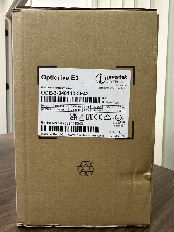 INVERTEK DRIVES - ODE-3-340140-3F42 - OPEN BOX