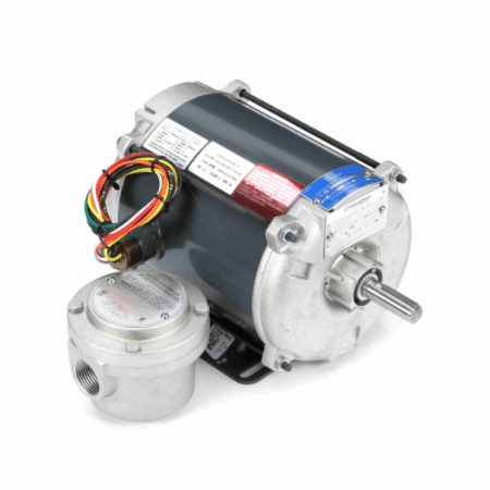 Marathon Hazardous Duty® Explosion Proof Motor, 0.25 HP, 1 Ph, 60 Hz, 115/230 V, 1800 RPM, 56 Frame, EPNV - G639