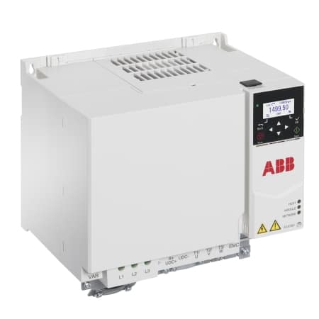 30 HP ABB ACS380 Series NEMA 1 Enclosed Variable Frequency Drive with Dual Port Ethernet | 400 - 480 VAC 3 Phase Input | 480 VAC 3 Phase Output | 61.2 Amps | ACS380-040C-045A-4+K475