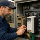 Technician performs VFD replacement on obsolete drive to restore production quickly