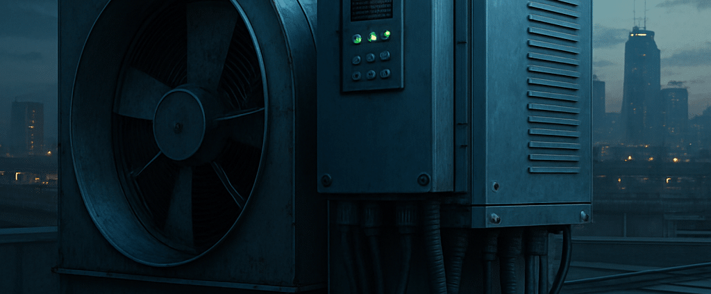 HVAC VFD drive moderates rooftop supply fan