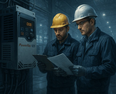 Field install of an ABB ACS580 replacing a PowerFlex 525