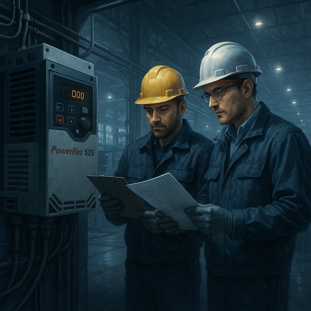 Field install of an ABB ACS580 replacing a PowerFlex 525