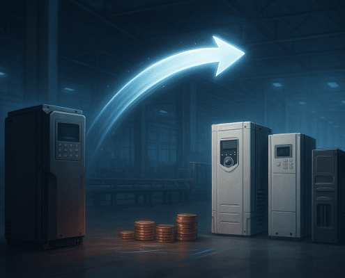 Savings are significant with PowerFlex 753 replacement layout versus drop‑in alternatives
