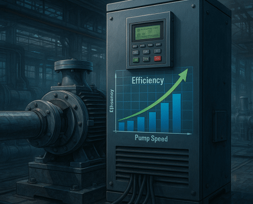 Efficient variable frequency drive pump technology.
