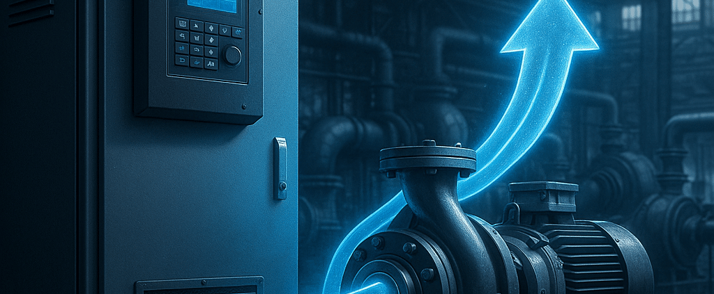 Efficiency gains with variable frequency drive pump technology.