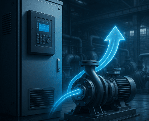 Efficiency gains with variable frequency drive pump technology.